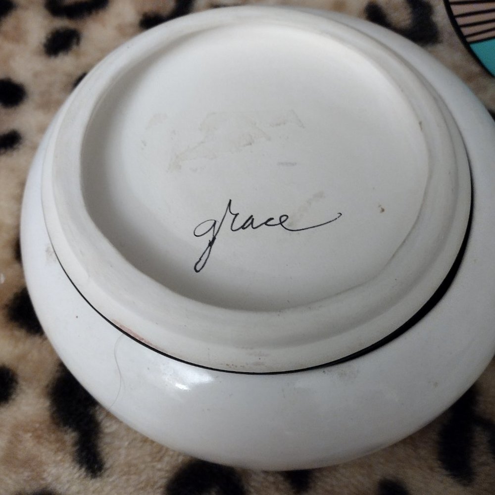 Aztec Style Pottery Set Signed by GRACE - Picture 4 of 5